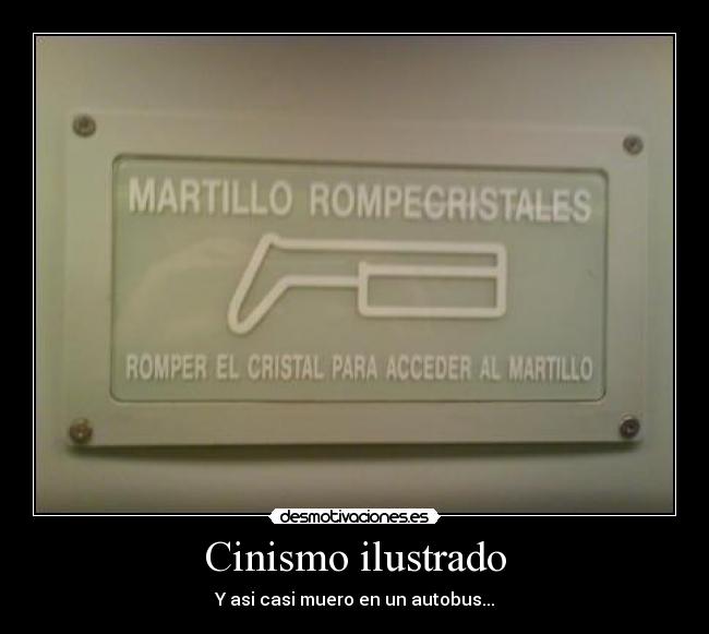 Cinismo ilustrado - Y asi casi muero en un autobus...