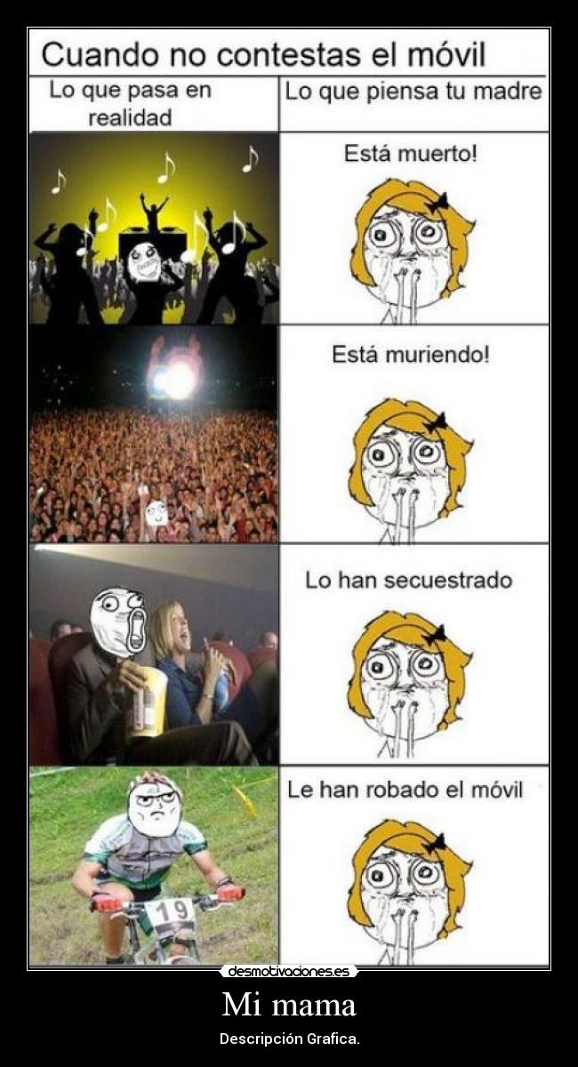 Mi mama - Descripción Grafica.