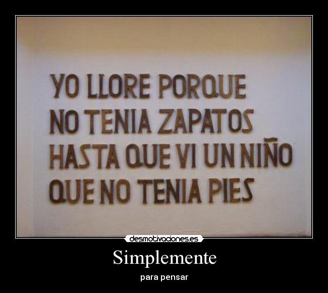 Simplemente -