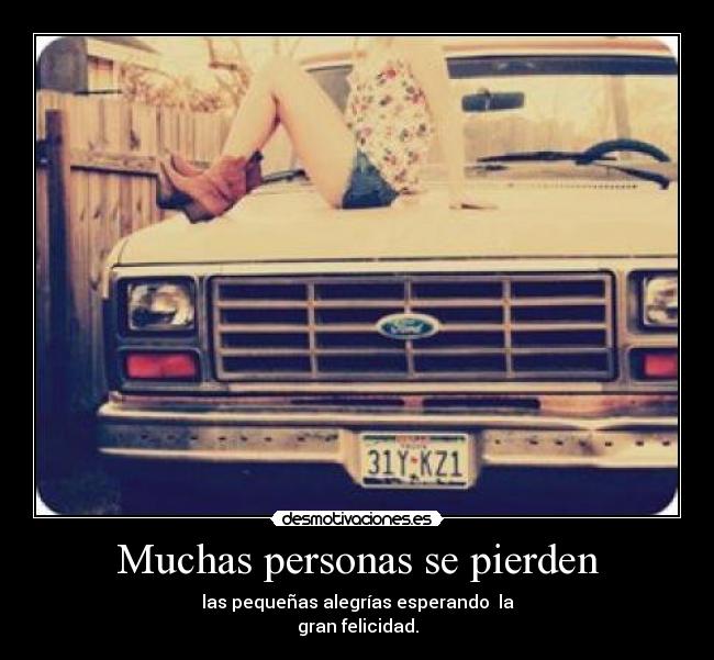 Muchas personas se pierden - 