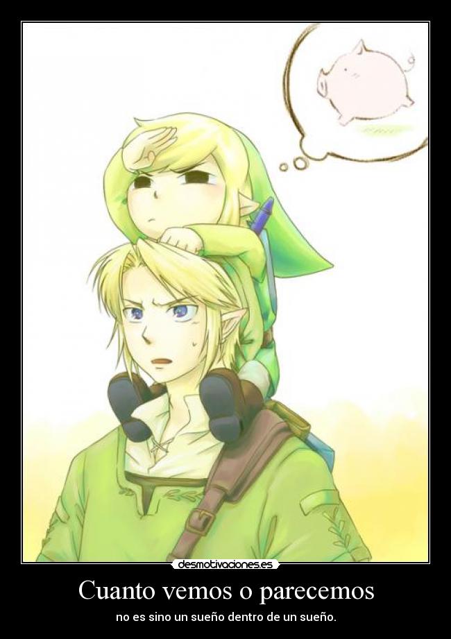 carteles links thelegendofzelda cuanto vemos parecemos desmotivaciones