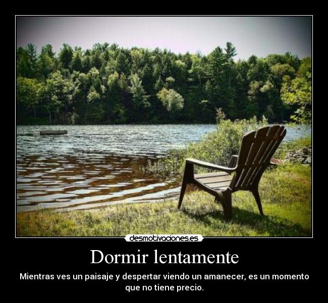 carteles dormir dormir paisaje desmotivaciones