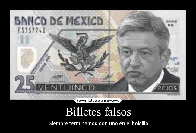 Billetes falsos - Siempre terminamos con uno en el bolsillo