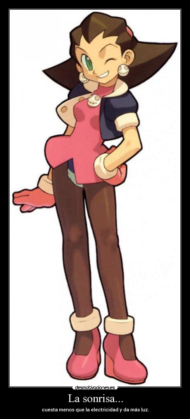 La sonrisa... - cuesta menos que la electricidad y da más luz.