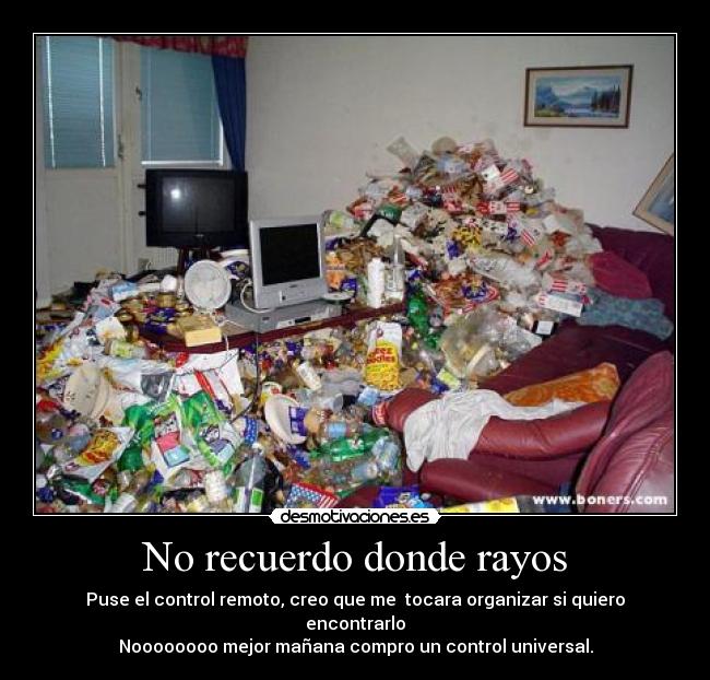 No recuerdo donde rayos - 