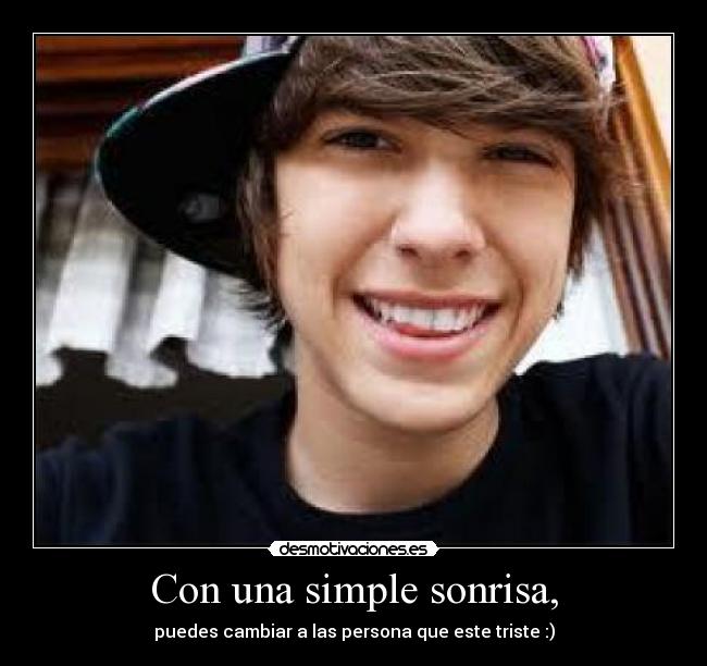 Con una simple sonrisa, - 