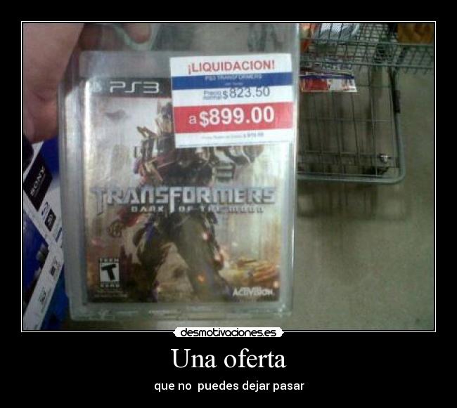 Una oferta - que no puedes dejar pasar
