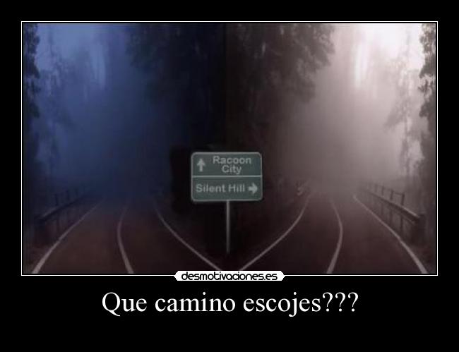 Que camino escojes??? -