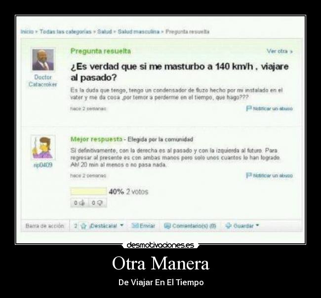 Otra Manera - De Viajar En El Tiempo