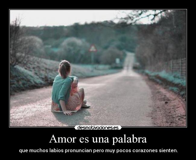 Amor es una palabra -