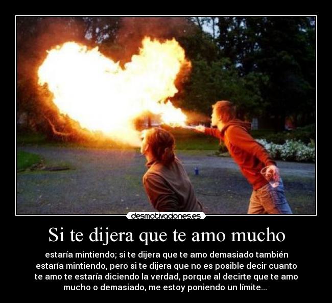 Si te dijera que te amo mucho -