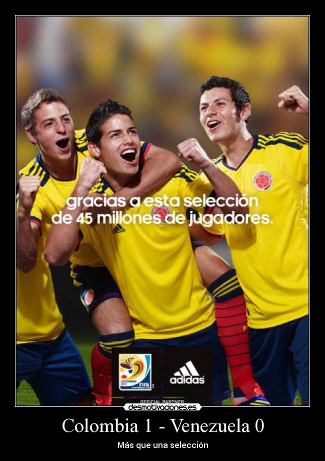 Colombia 1 - Venezuela 0 -