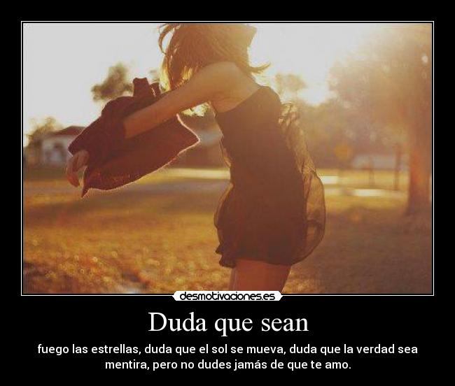 Duda que sean - 