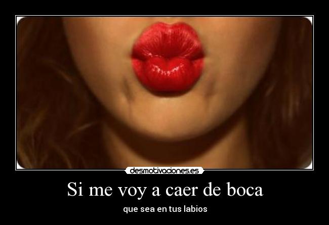 carteles voy caer boca que sea tus labios dkano322 desmotivaciones