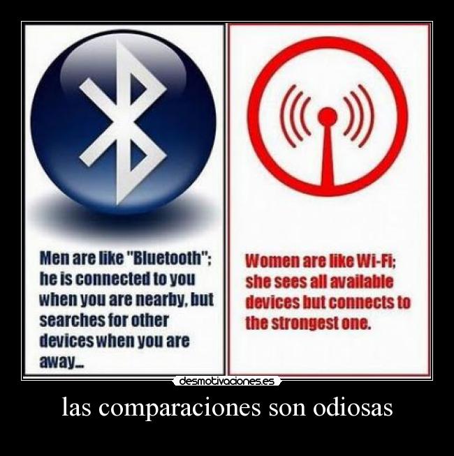 las comparaciones son odiosas -