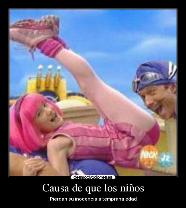 Causa de que los niños - Pierdan su inocencia a temprana edad