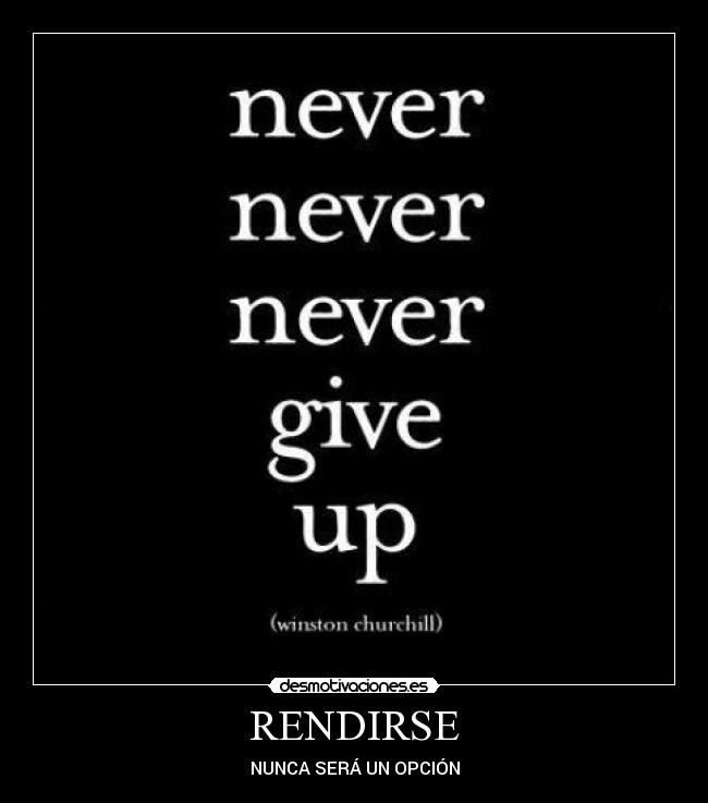 RENDIRSE -