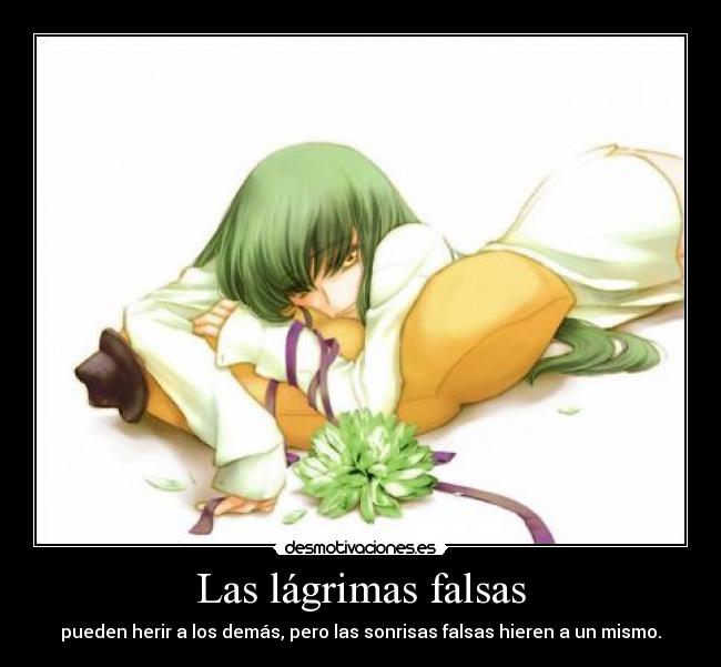 Las lágrimas falsas - 