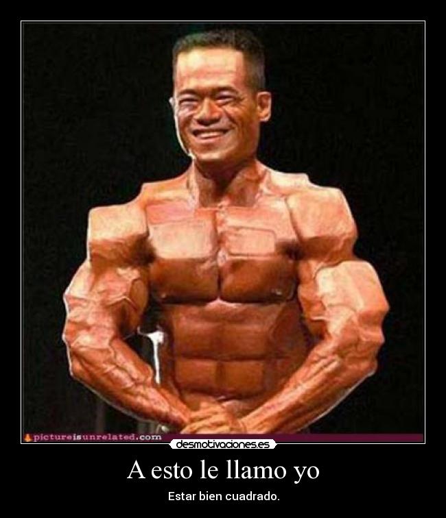 A esto le llamo yo - Estar bien cuadrado.