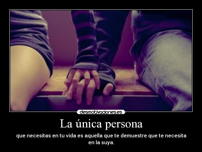 La única persona - 