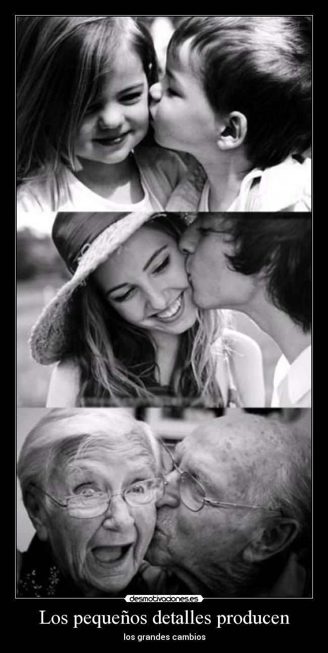 Los pequeños detalles producen - los grandes cambios