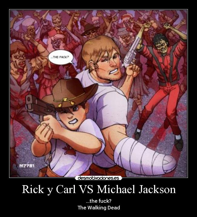 Rick y Carl VS Michael Jackson -