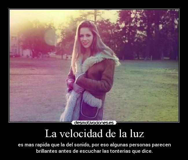 La velocidad de la luz - 