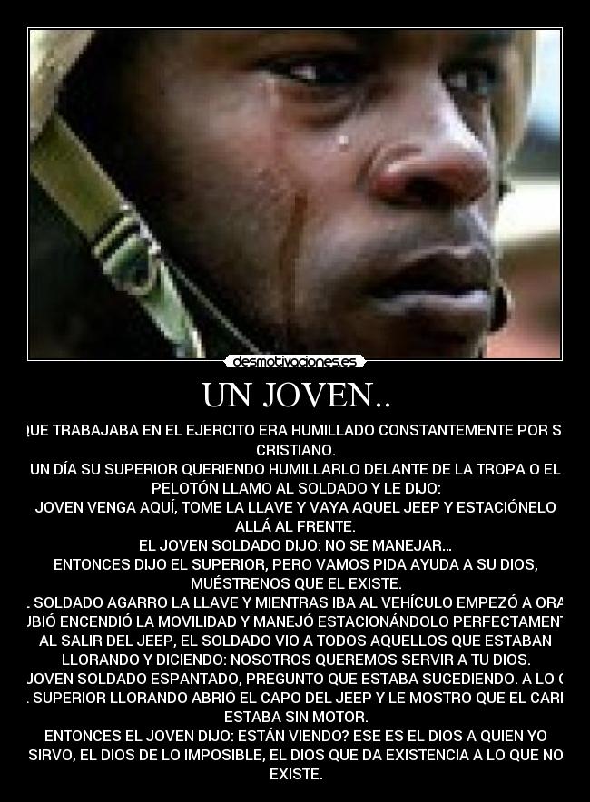 UN JOVEN.. -