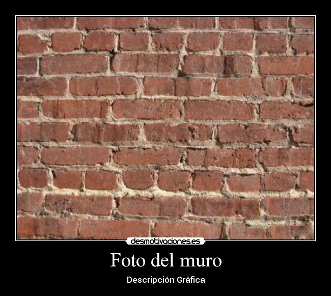 Foto del muro - Descripción Gráfica