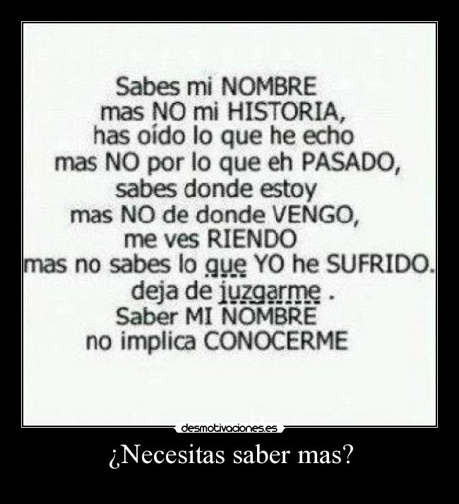 ¿Necesitas saber mas? - 