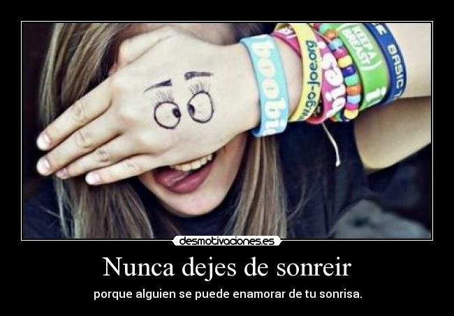 Nunca dejes de sonreir - 