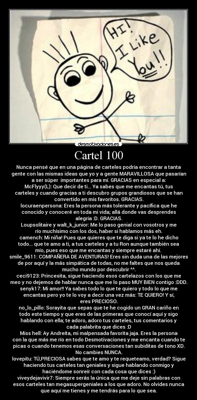 Cartel 100 - 