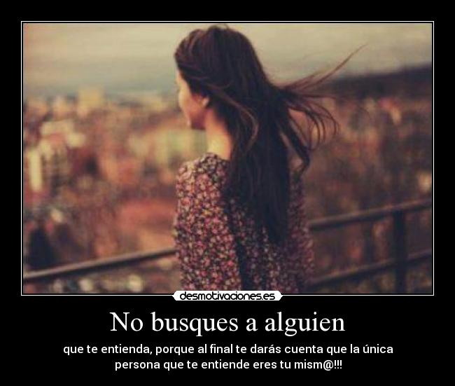 No busques a alguien - 