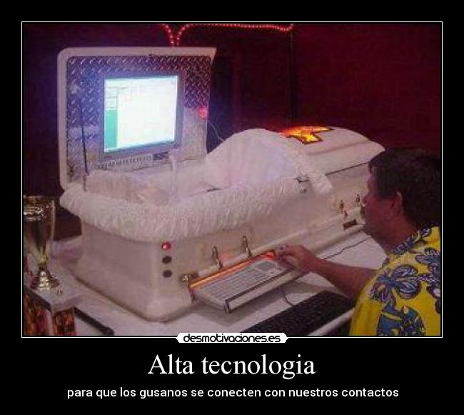 Alta tecnologia - para que los gusanos se conecten con nuestros contactos