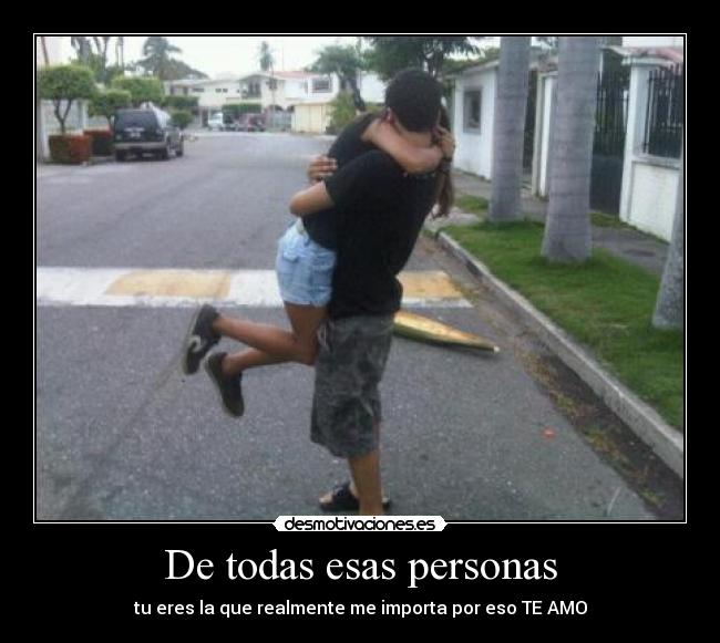De todas esas personas -