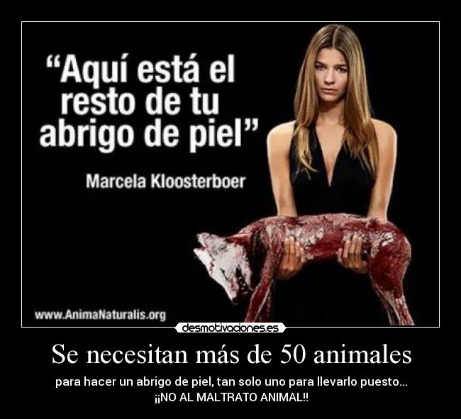 Se necesitan más de 50 animales - 