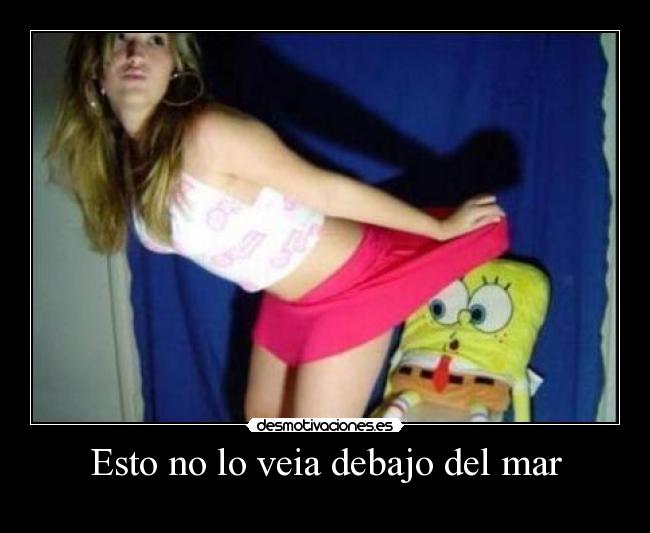 Esto no lo veia debajo del mar -