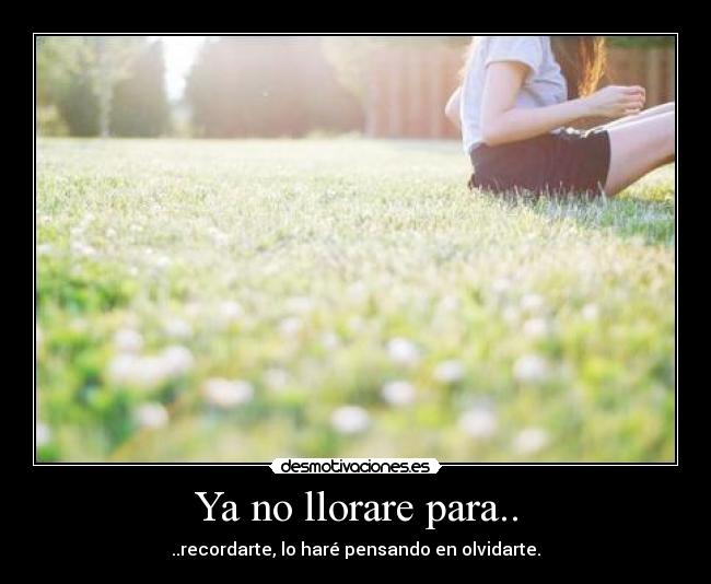 Ya no llorare para.. -