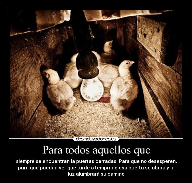 Para todos aquellos que -