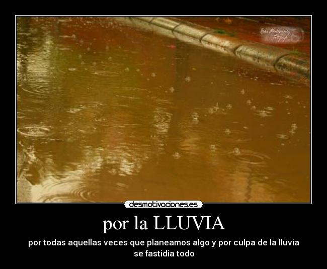 por la LLUVIA - 