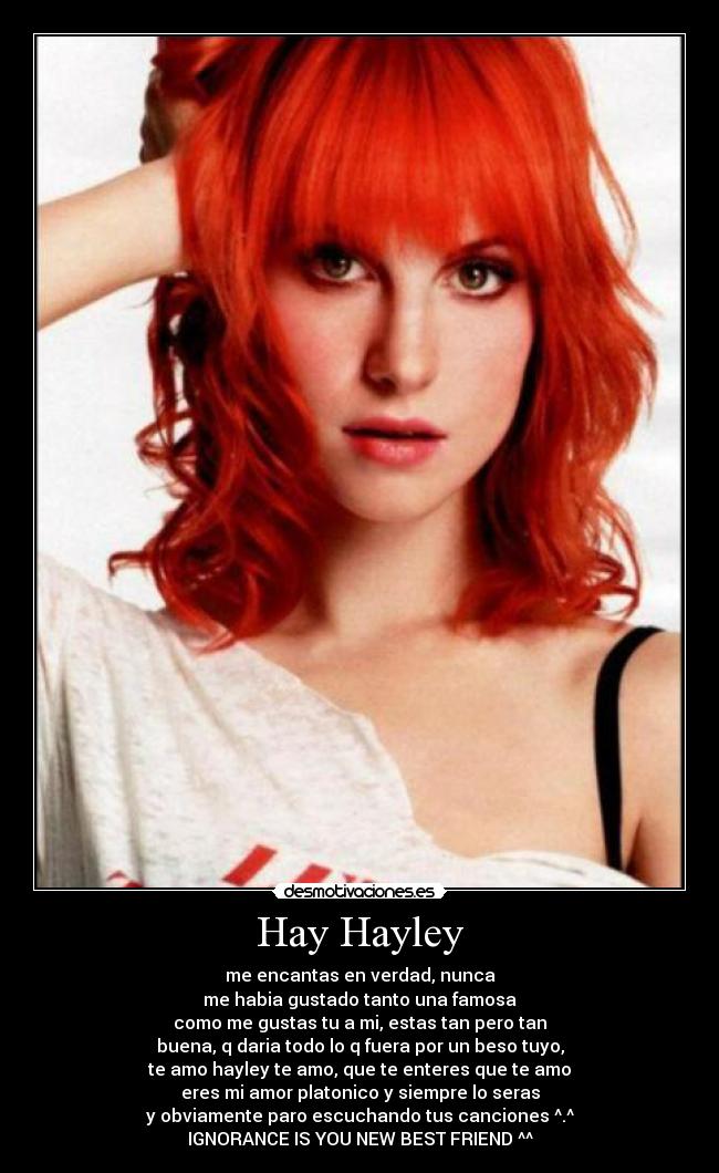 carteles paramore hayley desmotivaciones