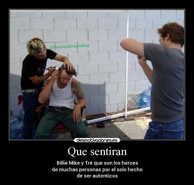carteles green day billie joe mike dirnt tre cool desmotivaciones