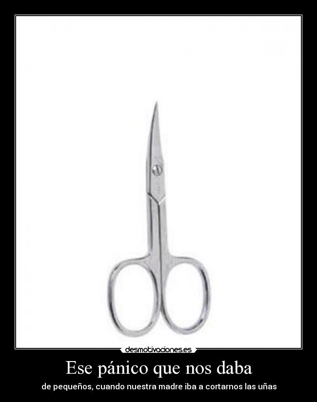 Ese pánico que nos daba -