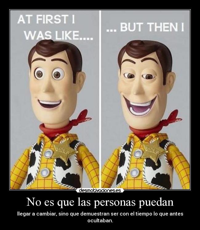 No es que las personas puedan - 