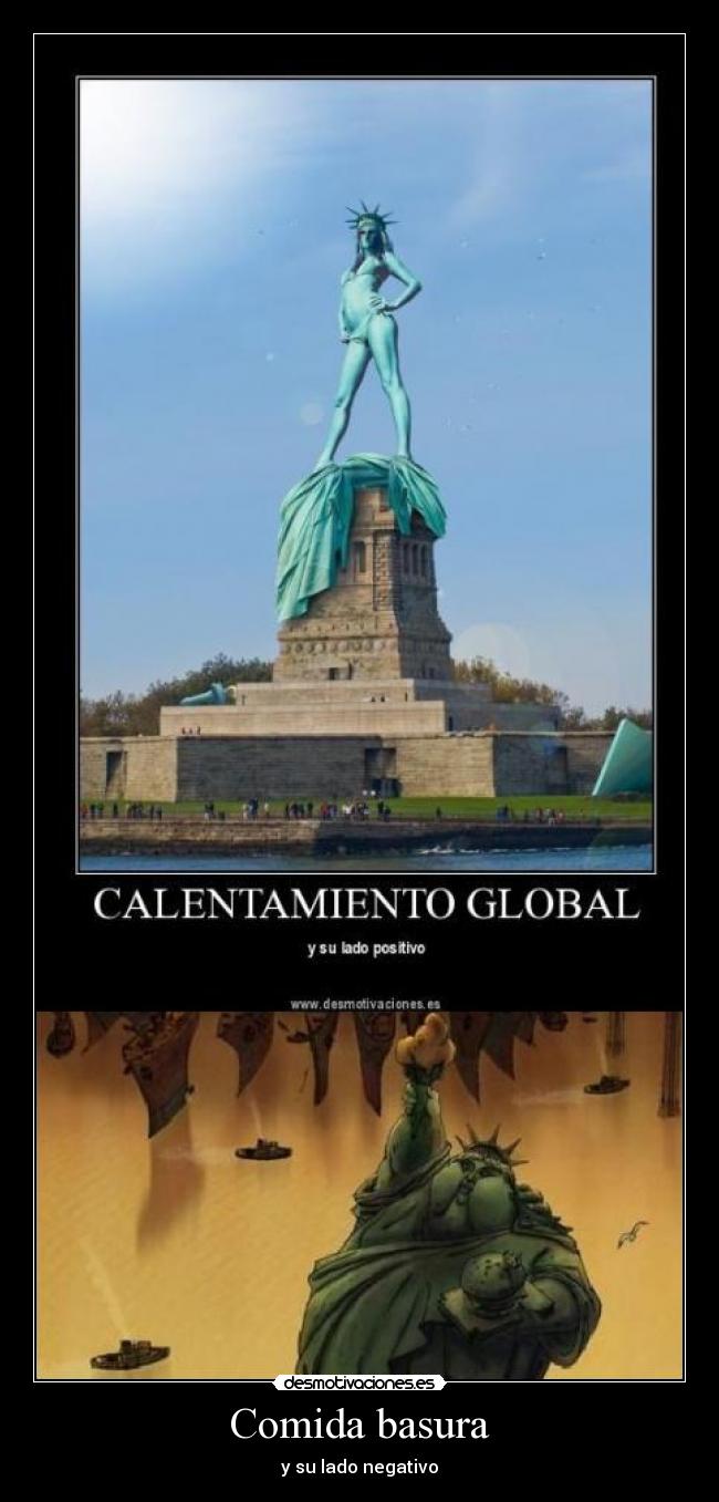 Comida basura - y su lado negativo