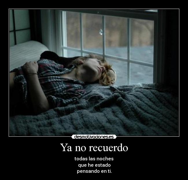 Ya no recuerdo - 