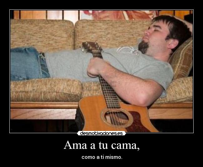 carteles ama cama desmotivaciones