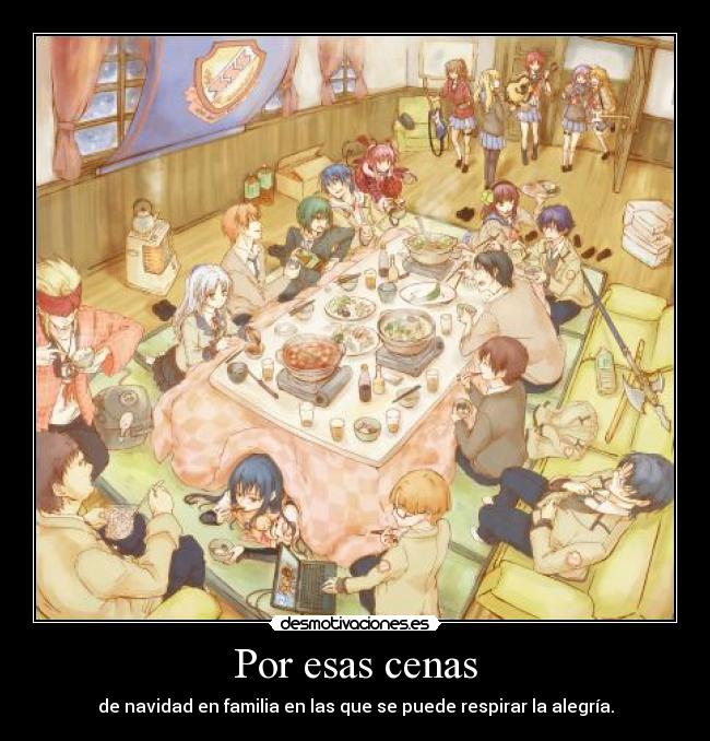 Por esas cenas - de navidad en familia en las que se puede respirar la alegría.