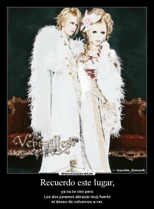Recuerdo este lugar, -