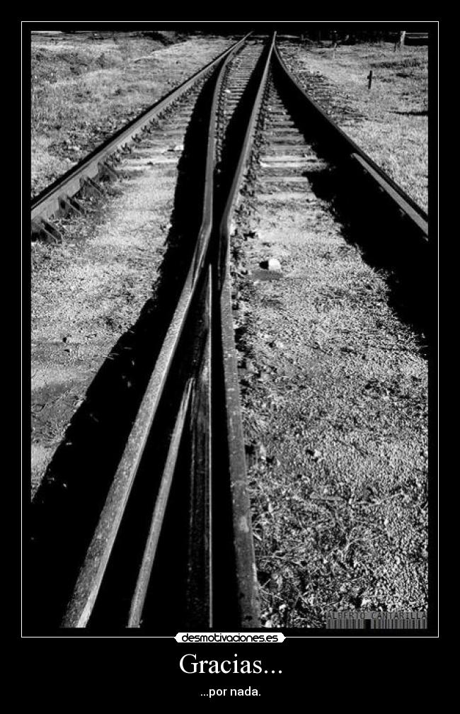Gracias... - ...por nada.